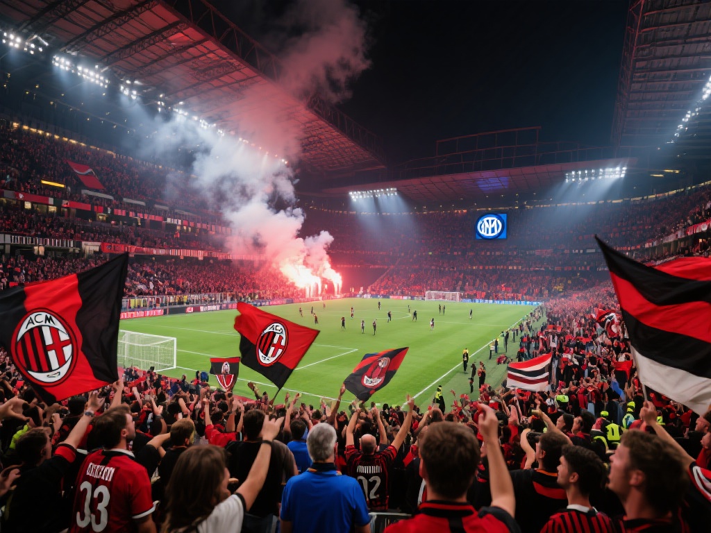提到圣西罗的狂热氛围，不得不提米兰德比战。这场比赛